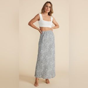 Paisley Bias Slip Skirt